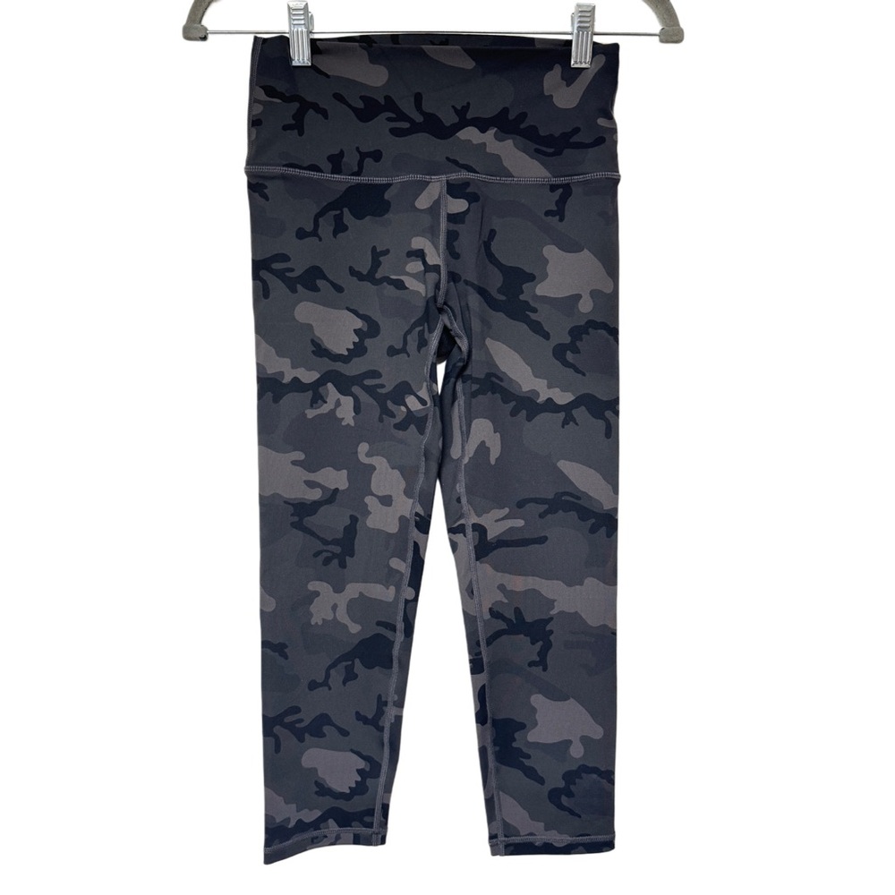 {Zyia} "Forest Camo Luxe High Rise Capri" Camouflage 20" Tights Pants Leggings - Picture 2 of 8